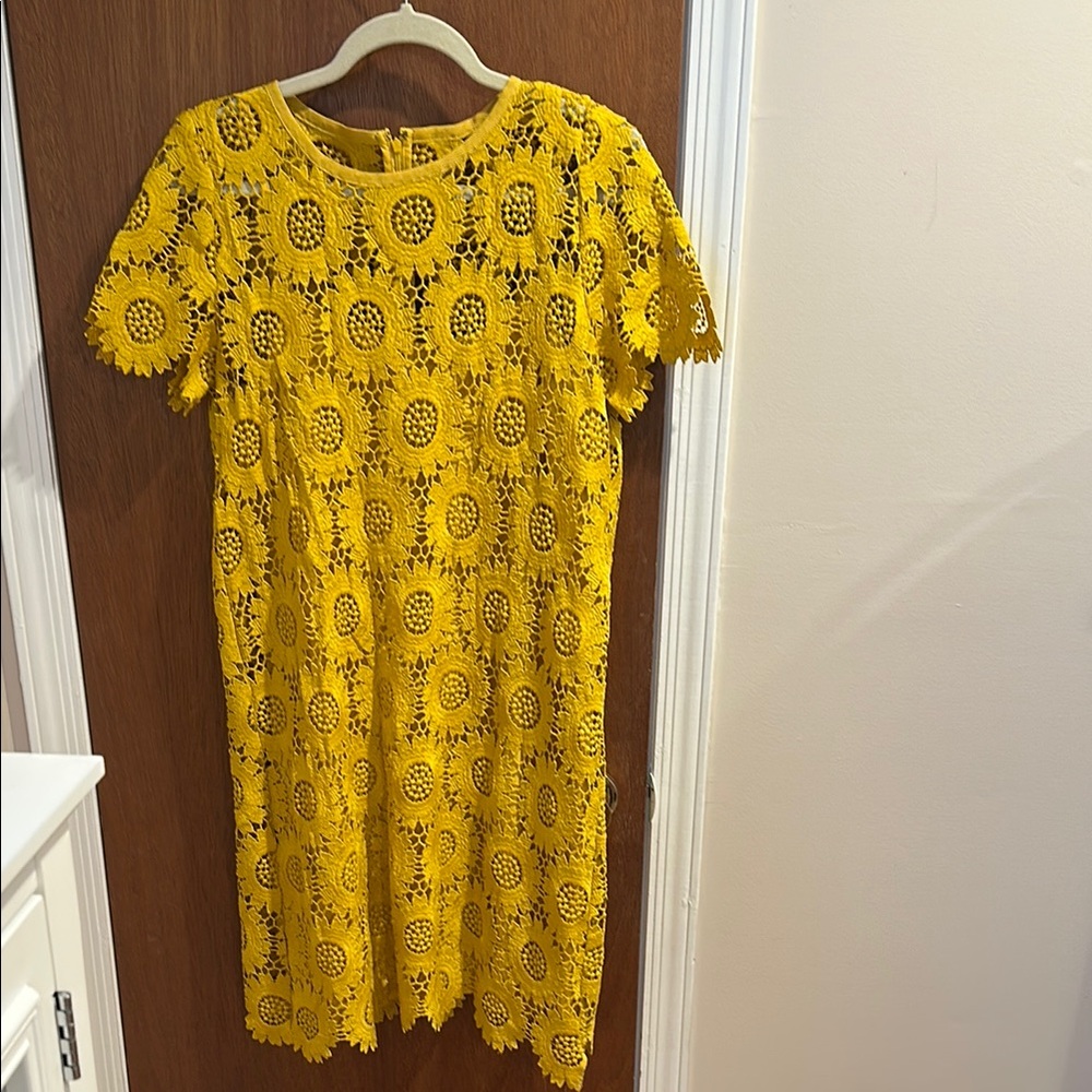 Sunflower Yellow Lace Dress